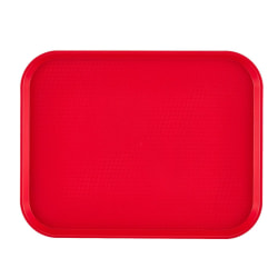 Cambro Fast Food Trays, 10" x 14", Red, Pack Of 24 Trays