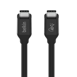 Belkin® USB4 USB-C To USB-C Cable, Black, INZ001BT0.8MBK
