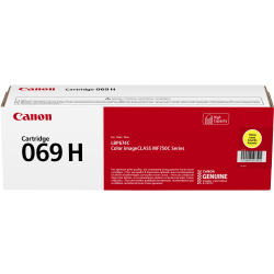 Canon® 69 Yellow High Yield Toner Cartridge, 5095C001