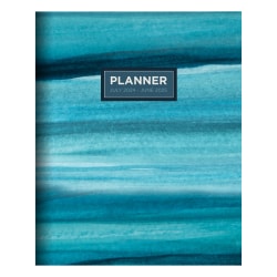 2024-2025 TF Publishing Medium Monthly Planner, Blue Watercolor, 6" x 8-1/2", July To June