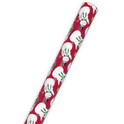 Hallmark Christmas Snowmen on Red Wrapping Paper Roll (35 sq. ft.)