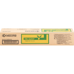 Kyocera TK-5207Y Original Laser Toner Cartridge - Yellow - 1 Each - 12000 Pages