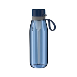 Philips GoZero Everyday Tritan Water Bottle With Filter, 36 Oz, Navy Blue