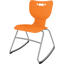 MooreCo Hierarchy Armless Rocker Chair, 16", Orange