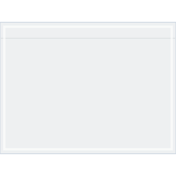 Tape Logic® Clear-Face Document Envelopes With Self-Adhesive Closure, 4" x 3", Clear, Case Of 1,000