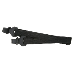 MCR Safety Elastic Adjustable Spoggle Eye Wear Straps, Black, One Size, Pack Of 20 Straps