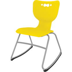MooreCo Hierarchy Armless Rocker Chair, 16", Yellow