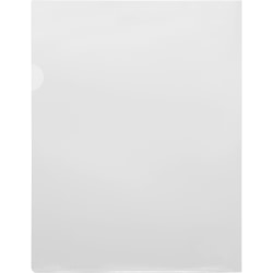 Sparco Transparent File Holders, Letter Size, Clear, Pack Of 10