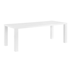 Eurostyle Abby Dining Table, 30"H x 84-1/2"W x 36"D, High Gloss White