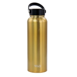 WAO Insulated Thermal Bottle, 38 Oz, Dark Gold