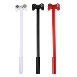 Office Depot® Brand Ballpoint Pen With Topper, Medium Point, 1.0 mm, Assorted Barrel Colors, Black Ink, Video Game Controller