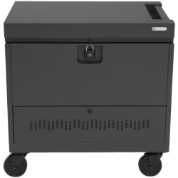 Bretford CUBE Toploader - 34" Width x 23" Depth x 33" Height - Charcoal Steel Frame - For 40 Devices