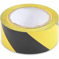 Tatco Aisle Marking Hazard Tape, 2" x 108', Yellow/Black