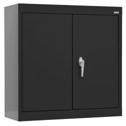 Sandusky 30"W Wall-Mount Storage Cabinet, Black