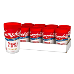 Campbell's Chicken And Stars Sipping Soup, 10.75 Oz, Pack Of 8 Cups