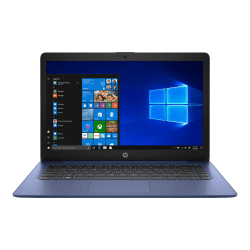 HP Stream 14-ds0000 14-ds0130nr 14" Notebook - 1920 x 1080 - AMD A-Series A4-9120e Dual-core 1.50 GHz - 4 GB RAM - 64 GB Flash Memory - Royal Blue, Frosted Blue - Windows 10 Home in S mode - AMD Radeon R3 Graphics