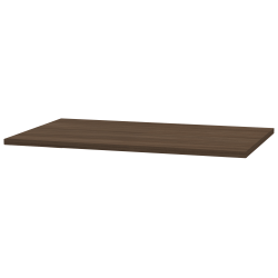 Fellowes® 60"W Rectangle Worksurface Laminate Desktop, Neo Walnut