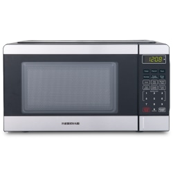 Farberware 700W Compact Microwave Oven, 0.7 Cu. Ft., Silver, Total Qty 1