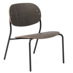 KFI Studios Tioga Laminate Guest Lounge Chair, Dark Chestnut/Black