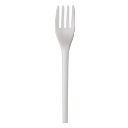 Highmark® ECO Compostable Forks, 6-1/2", White, Pack Of 1,000