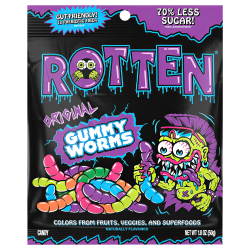 Rotten Gummy Worms, Original, 1.8 Oz, Total Qty 8