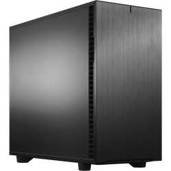 Fractal Design Define 7 Black Solid - Mid-tower - Black - Steel, Anodized Aluminum - 9 x Bay - 4 x 5.51" x Fan(s) Installed - 0 - ATX, EATX, Micro ATX, Mini ITX Motherboard Supported - 9 x Fan(s) Supported