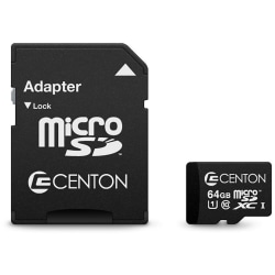 Centon UHS-I microSXDC Memory Card, 64GB, C1-IPMSDU164G