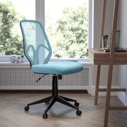 Flash Furniture Salerno Series Ergonomic Mesh High-Back Office Chair, Light Blue