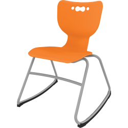 MooreCo Hierarchy Armless Rocker Chair, 18", Orange