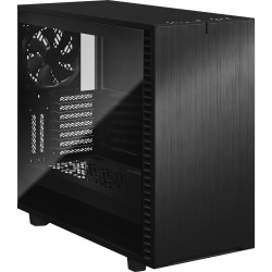 Fractal Design Define 7 Black TG Dark Tint - Mid-tower - Black - Steel, Anodized Aluminum, Tempered Glass - 9 x Bay - 4 x 5.51" x Fan(s) Installed - 0 - ATX, EATX, Micro ATX, Mini ITX Motherboard Supported - 9 x Fan(s) Supported