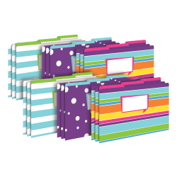 Barker Creek Tab File Folders, Legal Size, Happy, Pack Of 18 Folders