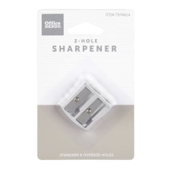 Office Depot® Brand Manual Pencil Sharpener, 1" x 1", Aluminum
