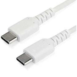 StarTech.com 2 m / 6.6 ft USB C Cable - High Quality USB 2.0 Type C Cable - White - Durable USB Charging Cable (RUSB2CC2MW)