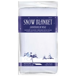Amscan Christmas Snow Blankets, 32" x 40", Pack Of 2 Blankets