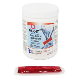 PAK-IT® Non-Acid Bathroom Cleaners, Citrus Scent, Pack Of 20 Cleaners