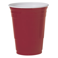 Solo Cup Plastic Party Cups, 16 Oz, Red, Box Of 50 Cups