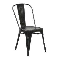 Office Star™ Bristow Armless Chair, Antique Black, Set Of 4 Chairs