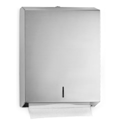 Alpine Industries C-Fold Multi-Fold Paper Towel Dispenser, 14"Hx11.2"Wx4"D, Stainless Steel
