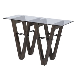 SEI Furniture Garrinston Console Table, 29-1/2"H x 46"W x 18"D, Brown