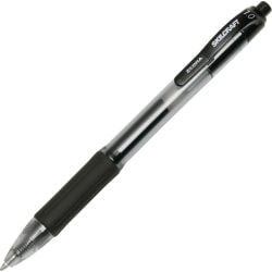 SKILCRAFT Zebra Medium Point Retractable Gel Pen - Medium Pen Point - 1 mm Pen Point Size - Retractable - Black Gel-based Ink - 12 / Dozen