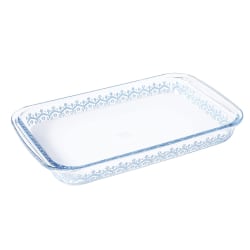 Spice By Tia Mowry Spicy Cloves Glass Rectangular Baker, 3.1 Qt