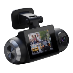 Cobra® Dual-View 1080p Smart Dash Cam with Wi-Fi® and GPS, Black, SC201
