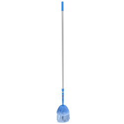 Gritt Commercial Cobweb Duster Brush With 8' Telescopic Pole, 6-11/16"L, Blue