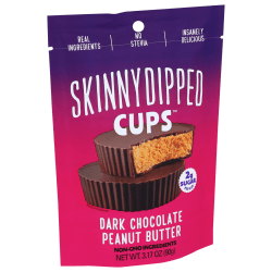Skinnydipped Peanut Butter Dark Chocolate Cups, 3.17 Oz, Total Qty 10
