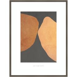 Amanti Art Art Simplicity 4 by Design Fabrikken Wood Framed Wall Art Print, 41"H x 31"W, Gray