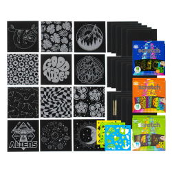 Art 101 Scratch Art Kits, Pack Of 3 Kits