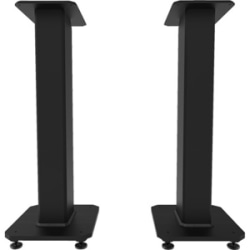 Kanto SX Series SX22 - Stand - for speaker(s) - stainless steel, silicone, aluminum alloy - black - floor-standing (pack of 2)