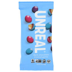 Unreal Dark Chocolate Peanut Gems, 1.5 Oz, Total Qty 12