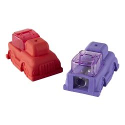 Office Depot® Brand Vehicle Eraser With Sharpener, Assorted Colors