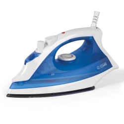 Commercial Care 1200W Steam Iron, 11-1/8"H x 5-9/16"W x 4-7/8"D, Blue
